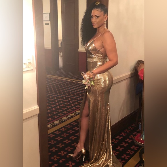 Sophia Webster Coco Gold Leather Crystal Heel 38 - Picture 8 of 8